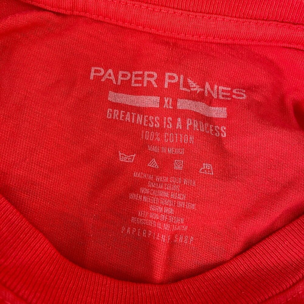 Paper Planes Shirt Mens Extra Large Lovers Rock Steady Graphic Tee Tie Dye Crew - Picture 11 of 13